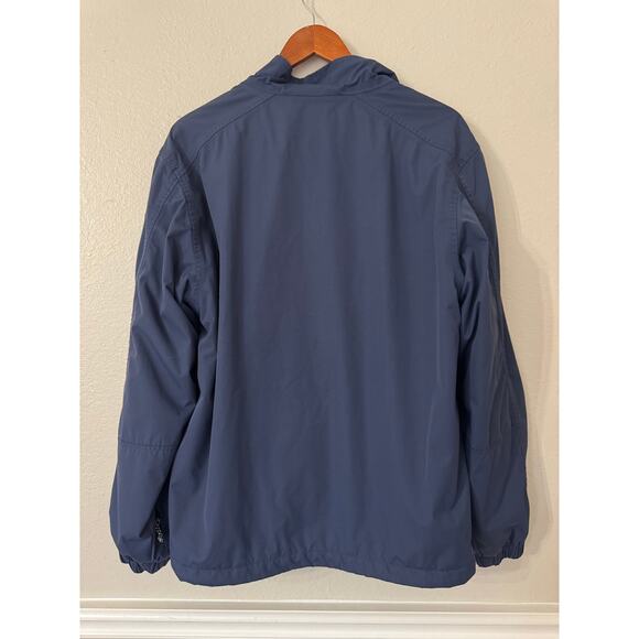 Eddie Bauer‎ Mens Navy Blue Fleece Lined Insulated Full Zip Jacket Size Medium - Picture 3 of 7